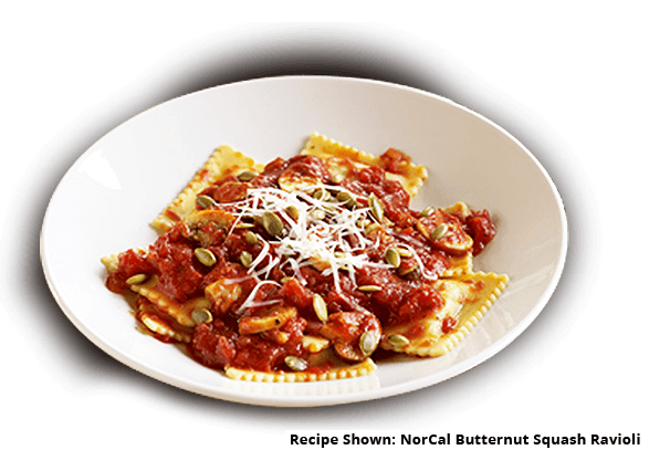 Recipe Shown: Norcal Butternut Squash Ravioli